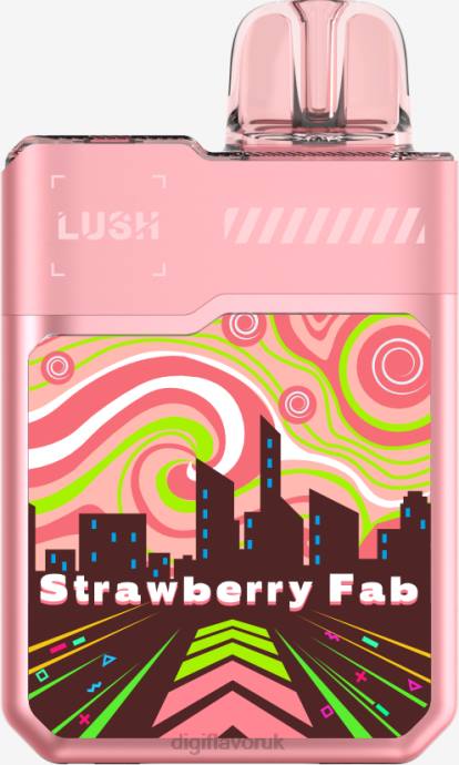 Digiflavor London - F6RX2 Strawberry Fab Digiflavor Geekbar LUSH Disposables