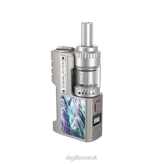 Digiflavor disposable - F6RX111 Silver Gray Scallop Shell Digiflavor Z1 SBS Kit With Siren 3 Gta